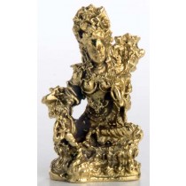 Lakshmi hell aus Messing 3 cm Handarbeit aus Nepal Ministatue Buddha mini 