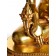 Medizinbuddha Statue Detailansicht der rechten Hand mit Heilplanze