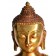 Medizinbuddha Statue Detailansicht des Gesichts