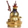 Padmasambhava Guru Rinpoche Statue sitzende Position in der RÃ¼ckansicht