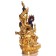 Vajrasattva Dorje Sempa in Vereinigung mit Vajragarvi Statue sitzende Position in der rechten Seitenansicht