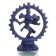 Nataraja Statue blau 11,5 cm hinten