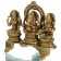 Ganesh Lakshmi Saraswati Statue aus Messing