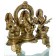 Ganesh Lakshmi Saraswati Statue aus Messing