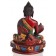 Medizinbuddha Statue sitzende Position in der Rückansicht
