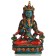 Vajrasattva Dorje Sempa Statue sitzende Position in der Vorderansicht